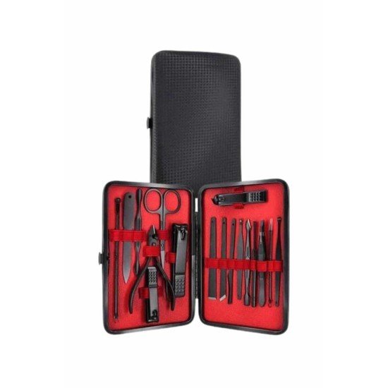 17 Parça Manikür Pedikür Seti El Ayak Bakım Seti Tırnak Makası Törpü