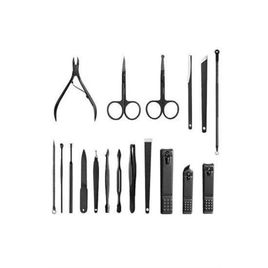 17 Parça Manikür Seti El ve Ayak Bakımı Törpü Cımbız Tırnak Temizleme 17 Parça Manikür Seti El ve Ayak Bakımı Törpü Cımbız Tırnak Temizleme