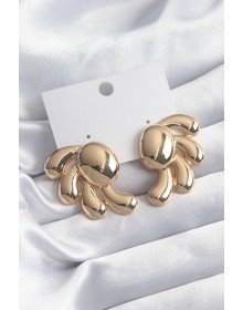 Pirinç Gold Renk Kadın Küpe