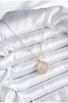 316L Çelik Gold Renk Zirkon Taş Detay Ay Yıldız Fanus Model Kadın Kolye 316L Çelik Gold Renk Zirkon Taş Detay Ay Yıldız Fanus Model Kadın Kolye