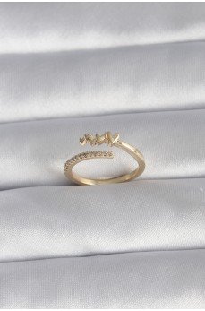 Pirinç Gold Renk Zirkon Taş Detay Kalp Model Kadın Yüzük Pirinç Gold Renk Zirkon Taş Detay Kalp Model Kadın Yüzük