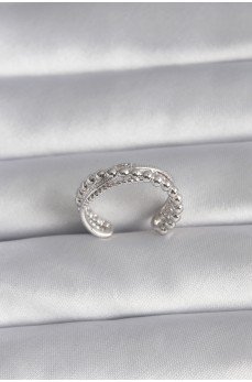 Pirinç Gümüş Renk Kadın Yüzük