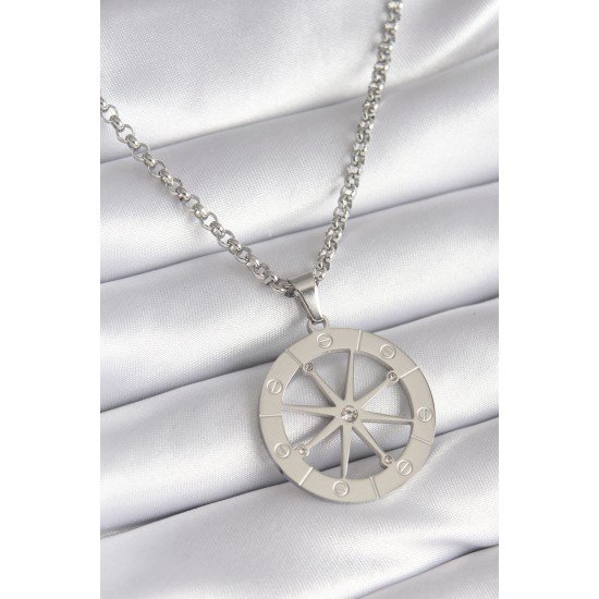 316L Çelik Gümüş Renk Zirkon Taşlı Rüya Kapanı Model İşeme Detay Kadın Kolye 316L Çelik Gümüş Renk Zirkon Taşlı Rüya Kapanı Model İşeme Detay Kadın Kolye