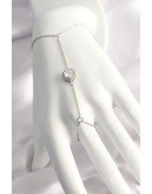 316L Çelik Gümüş Renk Kalp Model Şahmeran