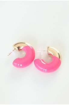 CCB Pembe Gold Çift Renk Küpe CCB Pembe Gold Çift Renk Küpe