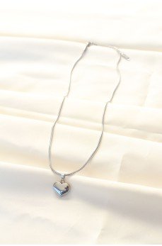 316L Çelik Gümüş Renk Kalp Kolye 316L Çelik Gümüş Renk Kalp Kolye