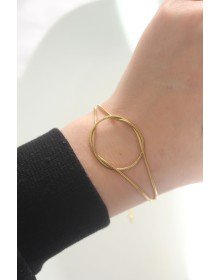 316L Çelik Gold Renk Düğüm Model Bileklik