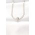 316L Çelik T Harfli Silver Renk İtalyan Zincirli Kolye
