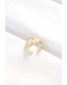Z Harfli Altın Renk Ayarlanabilir Yüzük