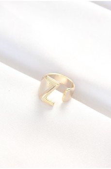 Z Harfli Altın Renk Ayarlanabilir Yüzük Z Harfli Altın Renk Ayarlanabilir Yüzük