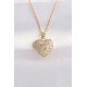 316L Çelik Zincir Altın Renk Zirkon Taşlı Kalp Kolye 316L Çelik Zincir Altın Renk Zirkon Taşlı Kalp Kolye