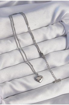 316L Çelik Gümüş Renk Kalp Model Love Kolye 316L Çelik Gümüş Renk Kalp Model Love Kolye