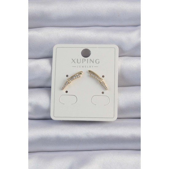 Xuping Gold Renk Zirkon Taşlı Küpe Xuping Gold Renk Zirkon Taşlı Küpe