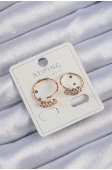 Xuping Rose Renk Zirkon Taşlı Su Yolu Küpe