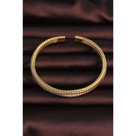 316L Çelik Altın Renk Hasır Görünüm Erkek Bileklik 316L Çelik Altın Renk Hasır Görünüm Erkek Bileklik