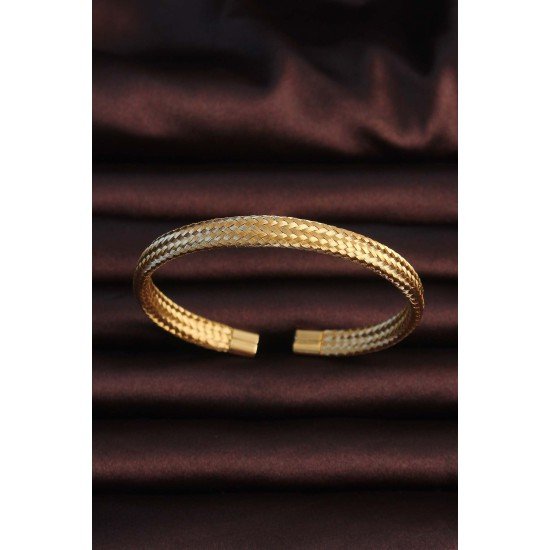 316L Çelik Altın Renk Hasır Görünüm Erkek Bileklik 316L Çelik Altın Renk Hasır Görünüm Erkek Bileklik