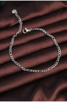 316L Çelik Gümüş Renk Kuş Gözü Erkek Zincir Bileklik 316L Çelik Gümüş Renk Kuş Gözü Erkek Zincir Bileklik