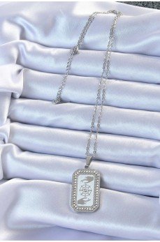 316L Çelik Zincir Gümüş Renk Mineli Zirkon Taşlı Göz Figür Tarot Kolye