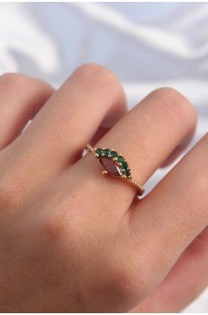 Pirinç Altın Renk Renkli Zirkon Taşlı Ayarlanabilir Karpuz Model Yüzük Pirinç Altın Renk Renkli Zirkon Taşlı Ayarlanabilir Karpuz Model Yüzük