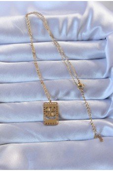 316L Altın Renk İşlemeli Yonca Model Vintage Kolye 316L Altın Renk İşlemeli Yonca Model Vintage Kolye