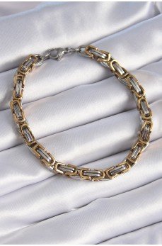 316L Çelik Gümüş Gold Renk Kral Zincir Model Erkek Bileklik 316L Çelik Gümüş Gold Renk Kral Zincir Model Erkek Bileklik