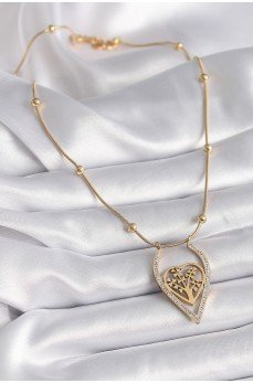 316L Çelik Gold Renk Zirkon Taşlı Detaylı Kalp Fidan Model Kadın Kolye 316L Çelik Gold Renk Zirkon Taşlı Detaylı Kalp Fidan Model Kadın Kolye