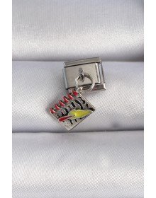 316L Çelik Gümüş Renk Sallantı Defter Figür Nomination Charm