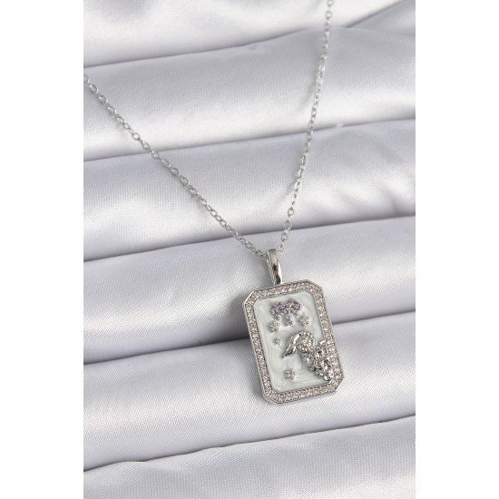 316L Çelik Gümüş Renk Zincir Koç Burcu Zirkon Taşlı Kadın Kolye 316L Çelik Gümüş Renk Zincir Koç Burcu Zirkon Taşlı Kadın Kolye