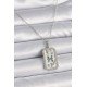 316L Çelik Gümüş Renk Zincir Balık Burcu Zirkon Taşlı Kadın Kolye