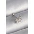 316L Çelik Gümüş Renk Zirkon Taşlı Kelebek Tragus Piercing