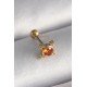 316L Çelik Gold Renk Turuncu Zirkon Taşlı Tragus Piercing 316L Çelik Gold Renk Turuncu Zirkon Taşlı Tragus Piercing