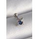316L Çelik Gümüş Renk Mavi Zirkon Taşlı Tragus Piercing 316L Çelik Gümüş Renk Mavi Zirkon Taşlı Tragus Piercing