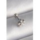 316L Çelik Gümüş Renk Zirkon Taşlı Çiçek Model Tragus Piercing 316L Çelik Gümüş Renk Zirkon Taşlı Çiçek Model Tragus Piercing