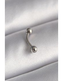316L Çelik Gümüş Renk Topçuk Model Piercing