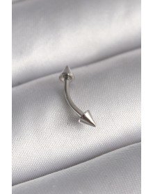 316L Çelik Gümüş Renk Çivi Model Piercing