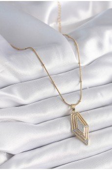 316L Çelik Gold Renk Zirkon Taşlı Vintage Model Kadın Kolye 316L Çelik Gold Renk Zirkon Taşlı Vintage Model Kadın Kolye