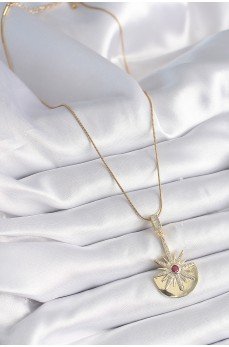 316L Çelik Gold Renk Zirkon Taşlı Yıldız Model Kadın Kolye 316L Çelik Gold Renk Zirkon Taşlı Yıldız Model Kadın Kolye