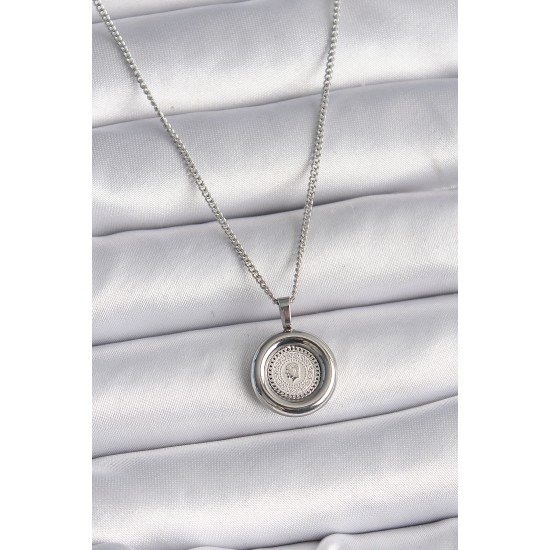 316L Çelik Gümüş Renk Zincir Gümüş Renk Altın Model Kadın Kolye 316L Çelik Gümüş Renk Zincir Gümüş Renk Altın Model Kadın Kolye