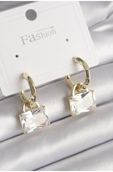 Pirinç Gold Renk Sallantı Zirkon Taşlı Çanta Model Kadın Küpe Pirinç Gold Renk Sallantı Zirkon Taşlı Çanta Model Kadın Küpe