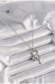 316L Çelik Gümüş Renk Ayna Ayıcık Model Zirkon Taşlı Kalp Detay Kadın Kolye 316L Çelik Gümüş Renk Ayna Ayıcık Model Zirkon Taşlı Kalp Detay Kadın Kolye