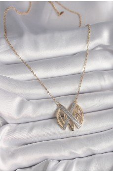 316L Çelik Gold Renk Zirkon Taşlı Vintage Model Kadın Kolye 316L Çelik Gold Renk Zirkon Taşlı Vintage Model Kadın Kolye