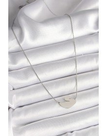 316L Çelik Gümüş Renk Zincir Kuğu Model Kadın Kolye