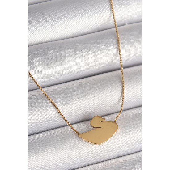 316L Çelik Gold Renk Zincir Kuğu Model Kadın Kolye 316L Çelik Gold Renk Zincir Kuğu Model Kadın Kolye