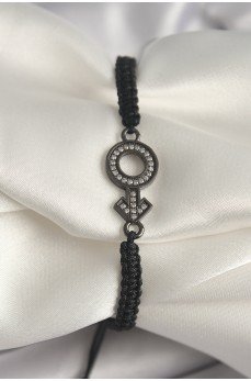 Pirinç Füme Renk Zirkon Taşlı Venüs Mars Asansörlü Makrome Model Kadın Bileklik Pirinç Füme Renk Zirkon Taşlı Venüs Mars Asansörlü Makrome Model Kadın Bileklik