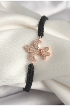 Pirinç Rose Renk Zirkon Taşlı Zambak Model Asansörlü Makrome Model Kadın Bileklik Pirinç Rose Renk Zirkon Taşlı Zambak Model Asansörlü Makrome Model Kadın Bileklik