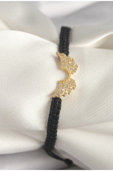 Pirinç Gold Renk Zirkon Taşlı Kanat Figür Asansörlü Makrome Model Kadın Bileklik Pirinç Gold Renk Zirkon Taşlı Kanat Figür Asansörlü Makrome Model Kadın Bileklik