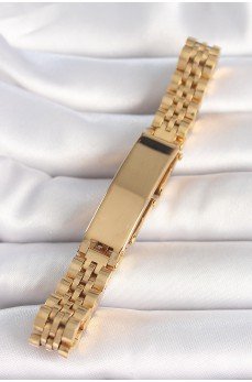 316L Çelik Gold Renk Zincir Künye Model Erkek Bileklik 316L Çelik Gold Renk Zincir Künye Model Erkek Bileklik