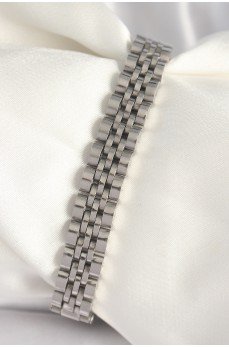 316L Çelik Gümüş Renk Zincir Model Erkek Bileklik