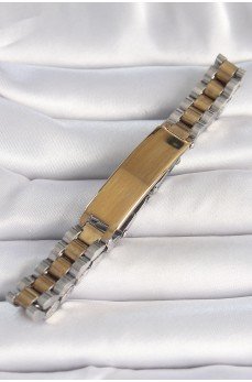 316L Çelik Gold Gümüş Renk Zincir Künye Model Erkek Bileklik 316L Çelik Gold Gümüş Renk Zincir Künye Model Erkek Bileklik