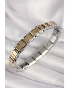 316L Çelik Mix Renk Yazılı Nomination Model Kadın Bileklik